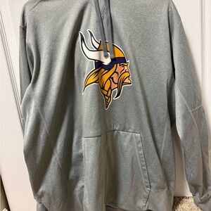 Nike Gray Hoodie with Viking Graphic